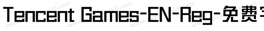 Tencent Games-EN-Reg字体转换